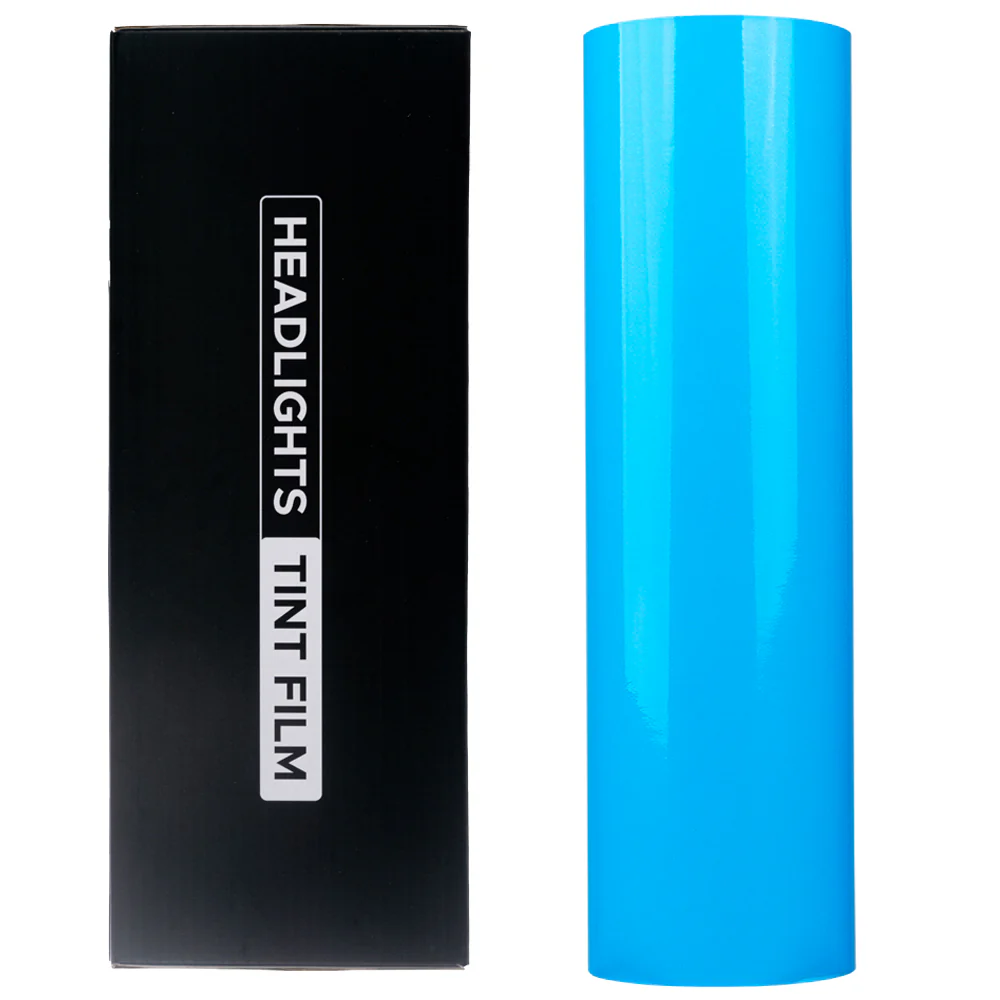 Deep Blue Headlight Film With Air Channel Paper Liner - Image 20