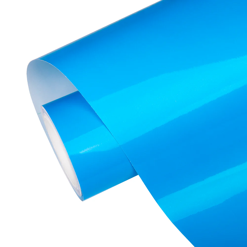Deep Blue Headlight Film With Air Channel Paper Liner - Image 9