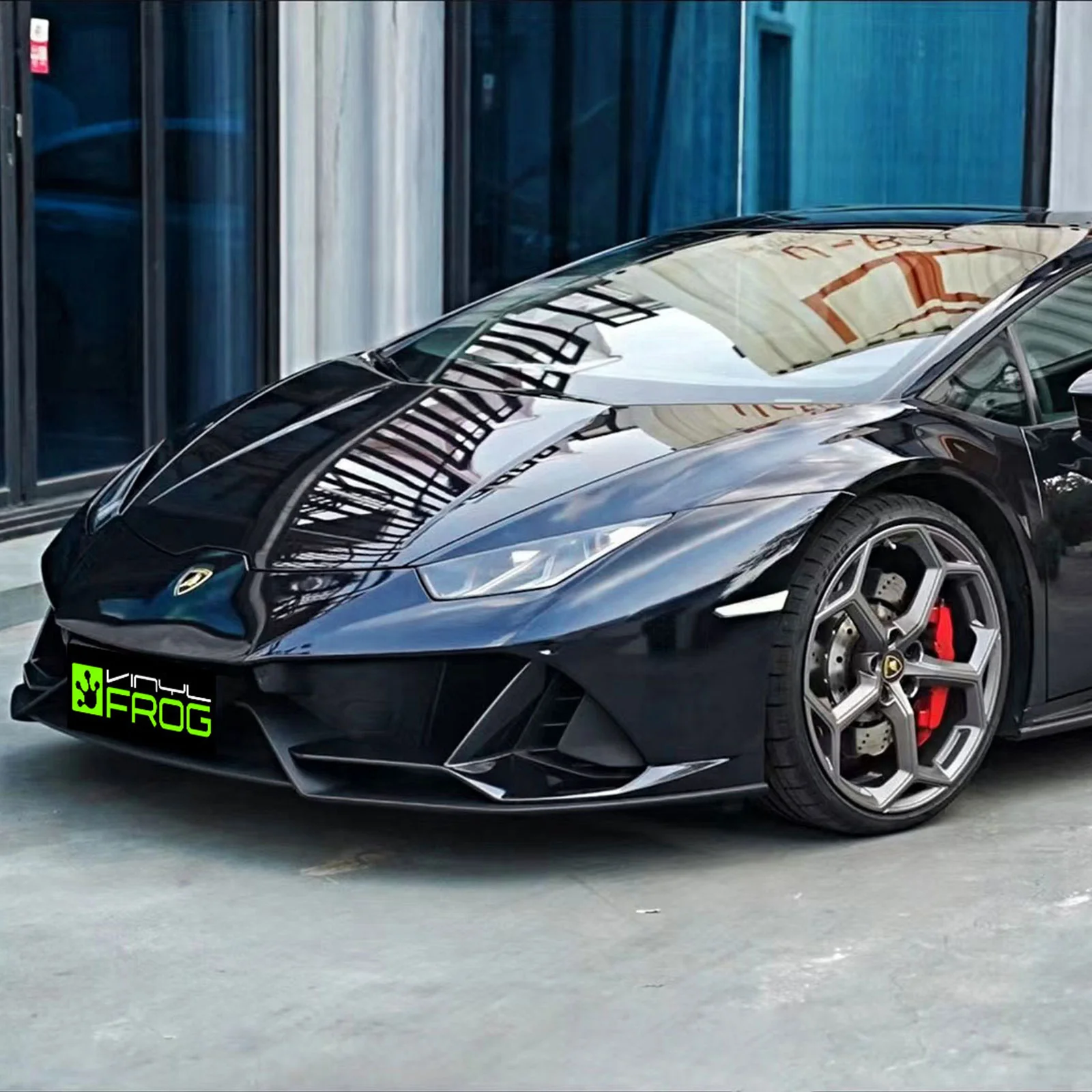 Glossy Metallic Glitter Black Blue Color PPF (Paint Protection Film) - Image 2