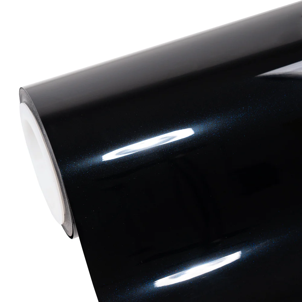 Glossy Metallic Glitter Black Blue Color PPF (Paint Protection Film) - Image 8