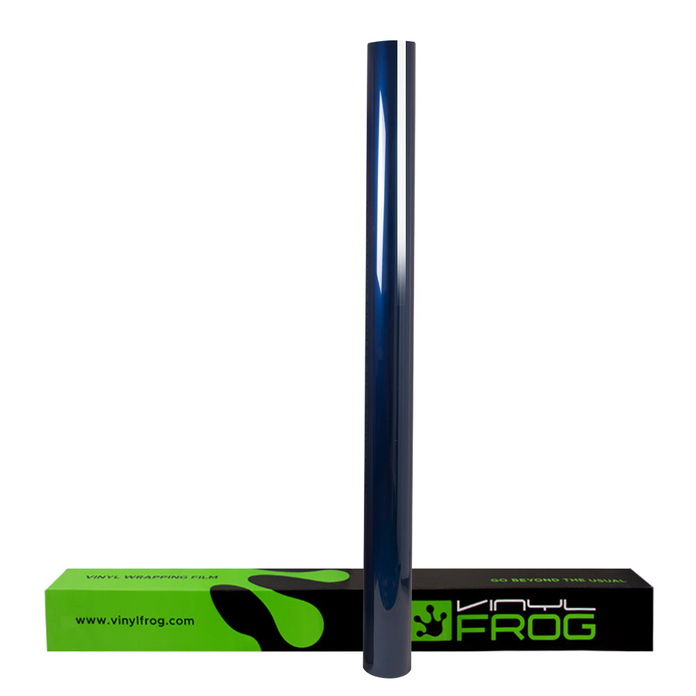 Glossy Metallic Beacon Blue Vinyl Wrap - Image 12