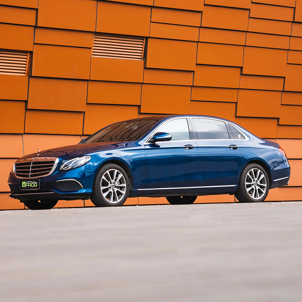 Glossy Metallic Beacon Blue Vinyl Wrap - Image 2