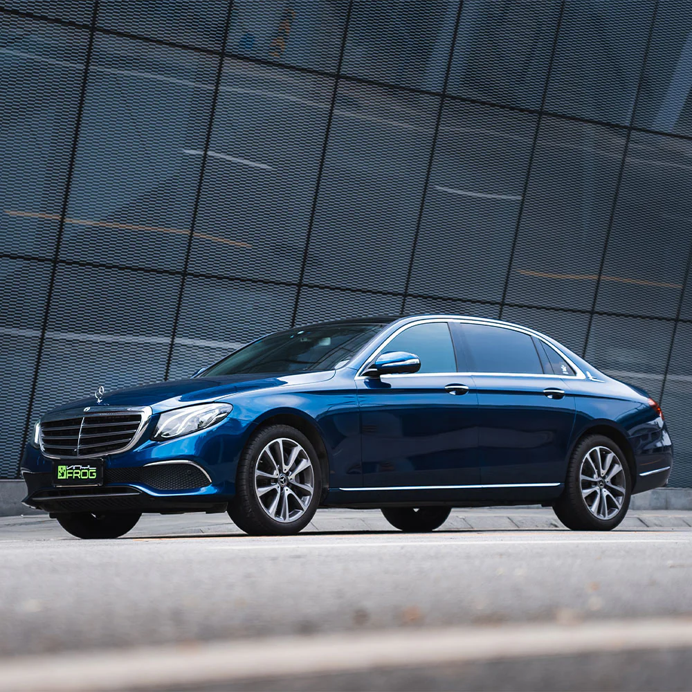 Glossy Metallic Beacon Blue Vinyl Wrap - Image 4