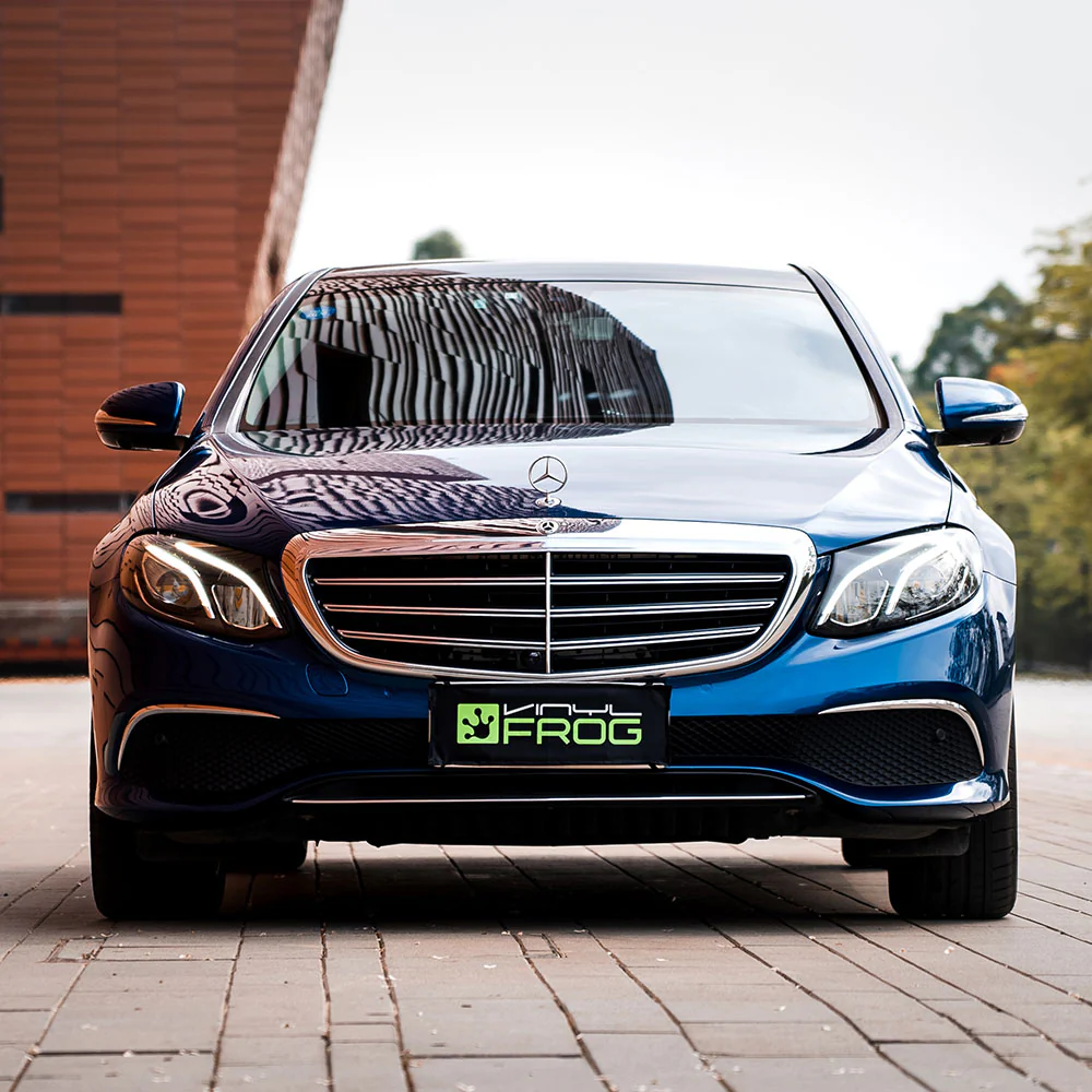 Glossy Metallic Beacon Blue Vinyl Wrap - Image 6