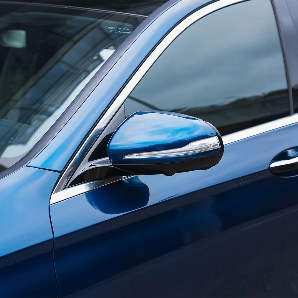 Glossy Metallic Beacon Blue Vinyl Wrap - Image 7