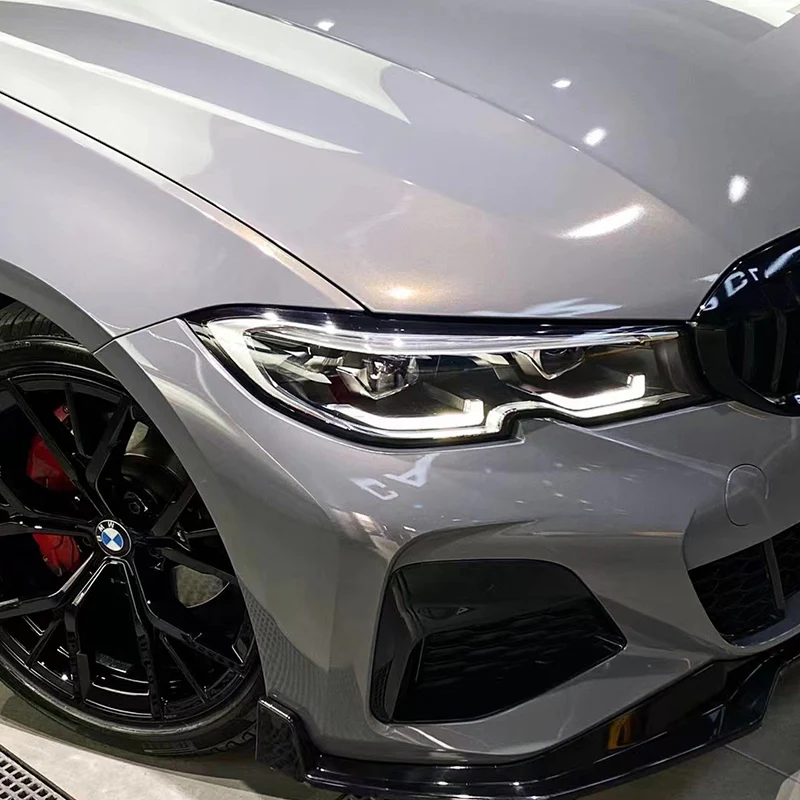 Glossy Metallic Bernina Gray Vinyl Wrap - Image 4
