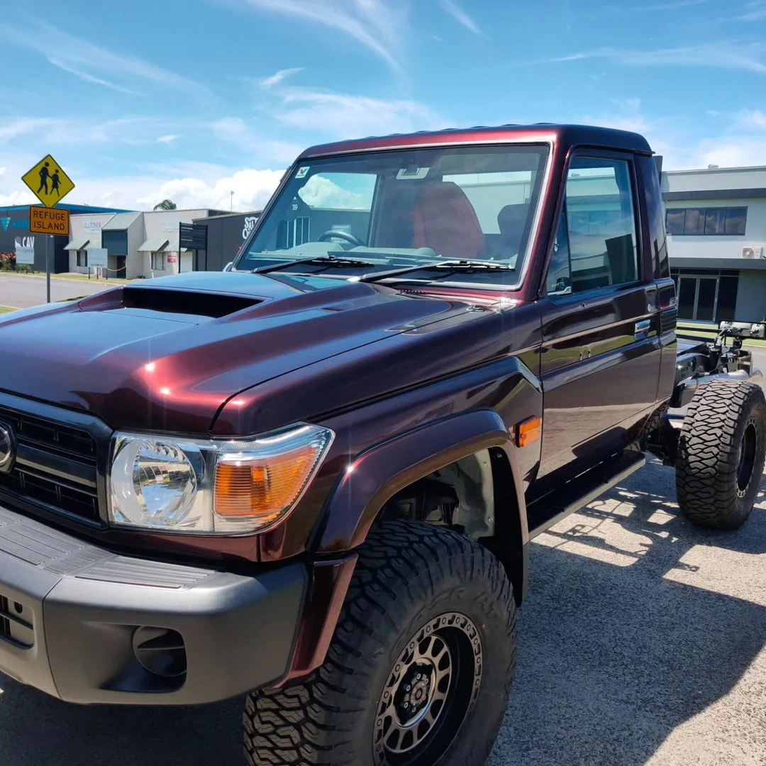 Glossy Metallic Black Rose Vinyl Wrap - Image 6