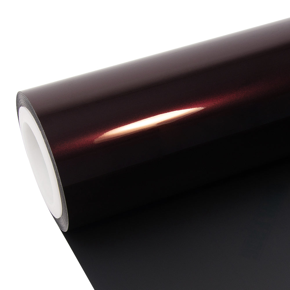 Glossy Metallic Black Rose Vinyl Wrap - Image 8