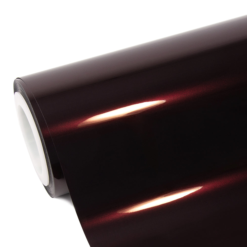 Glossy Metallic Black Rose Vinyl Wrap - Image 9