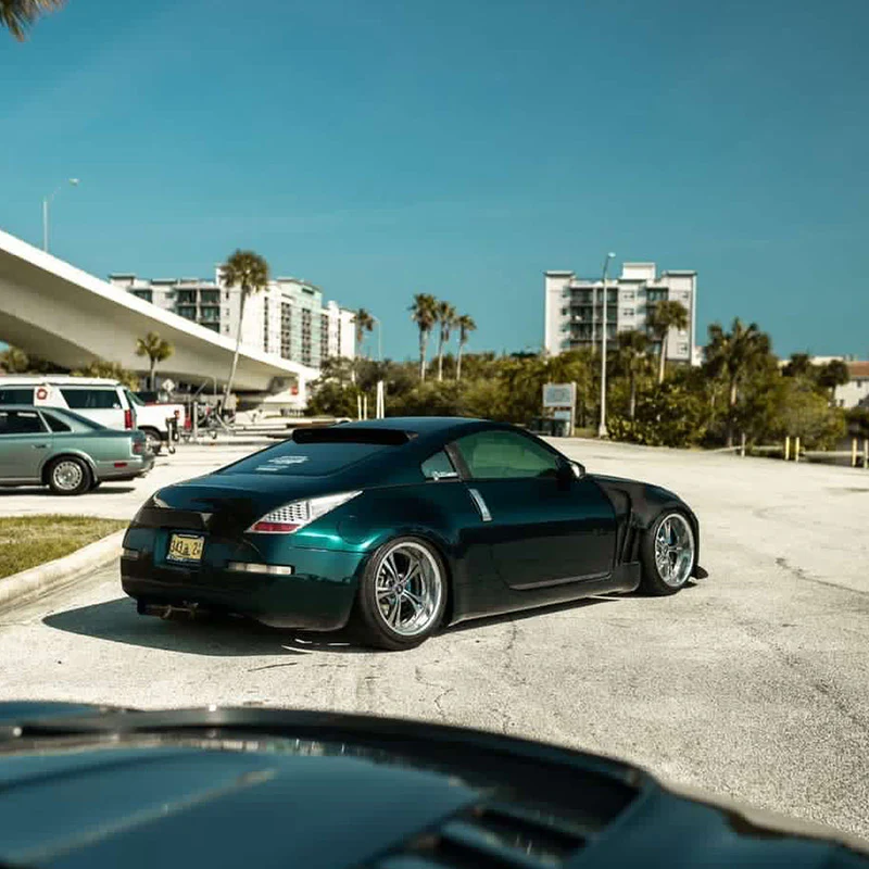 Glossy Metallic British Racing Green Vinyl Wrap - Image 4