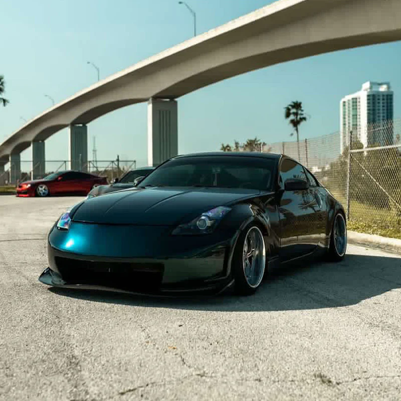 Glossy Metallic British Racing Green Vinyl Wrap - Image 5