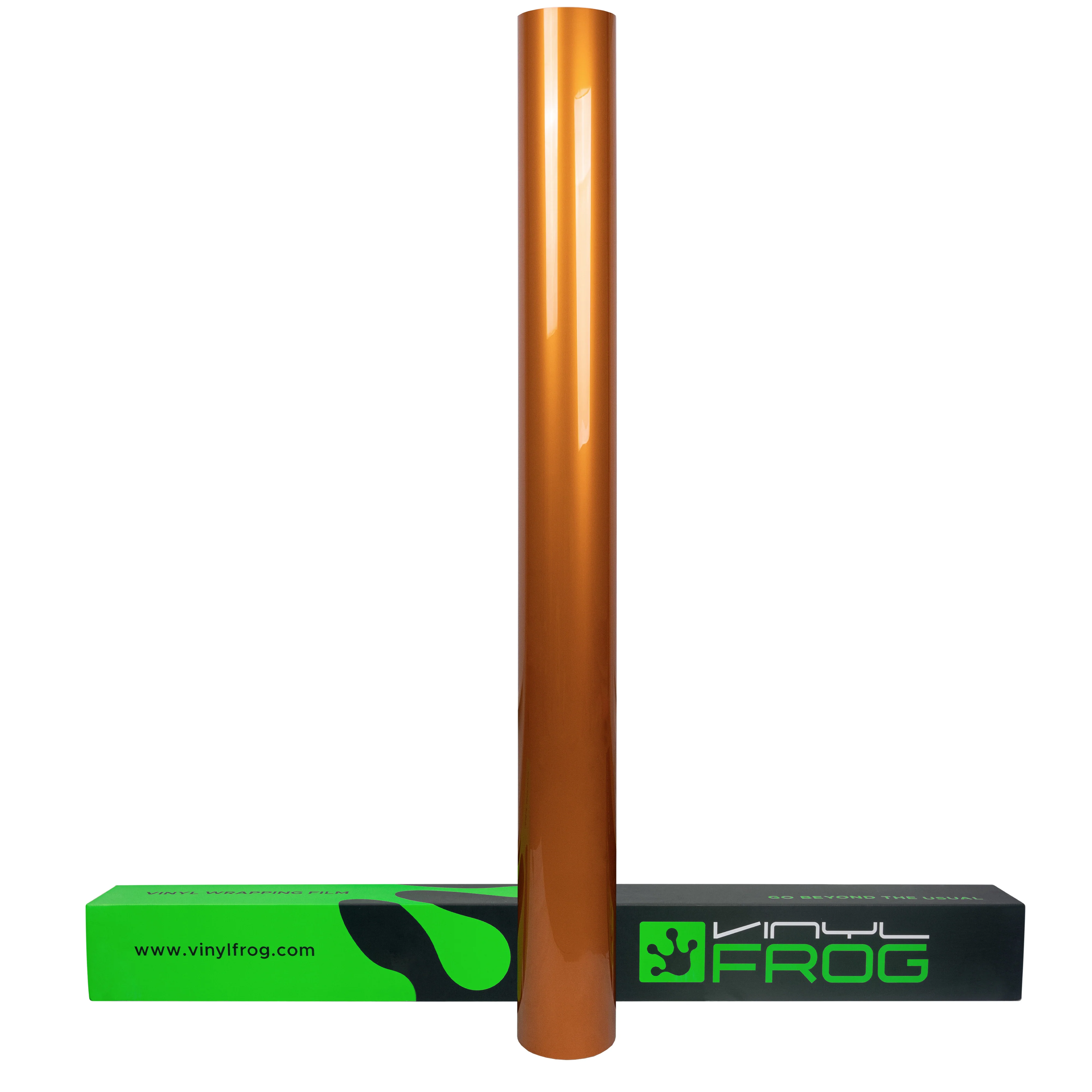 Glossy Metallic Bronze Orange Vinyl Wrap - Image 11