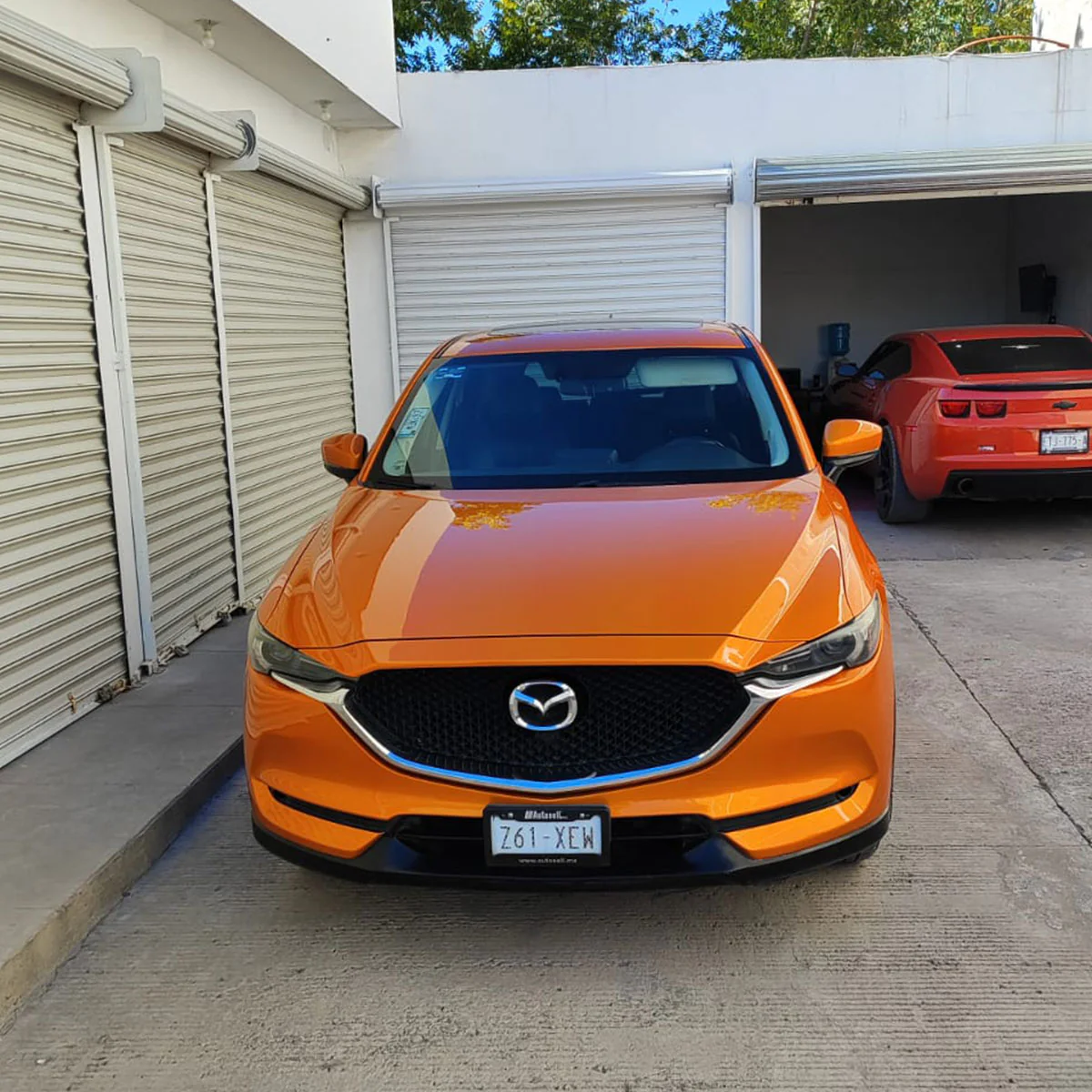 Glossy Metallic Bronze Orange Vinyl Wrap - Image 5