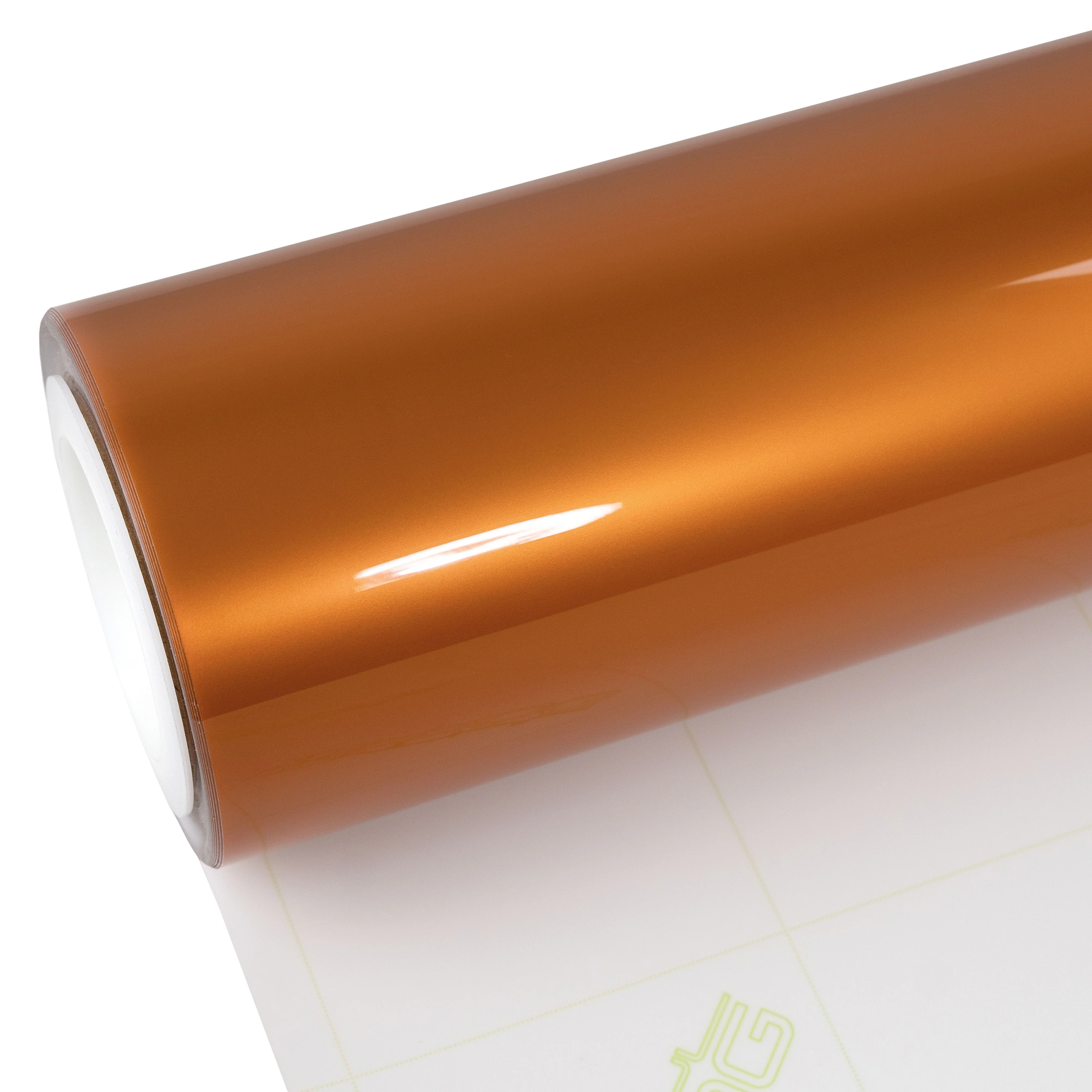 Glossy Metallic Bronze Orange Vinyl Wrap - Image 9