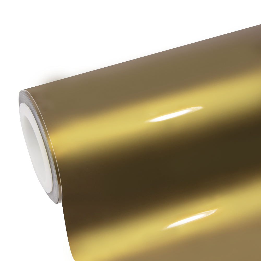 Glossy Metallic Champagne Gold Vinyl Wrap - Image 7