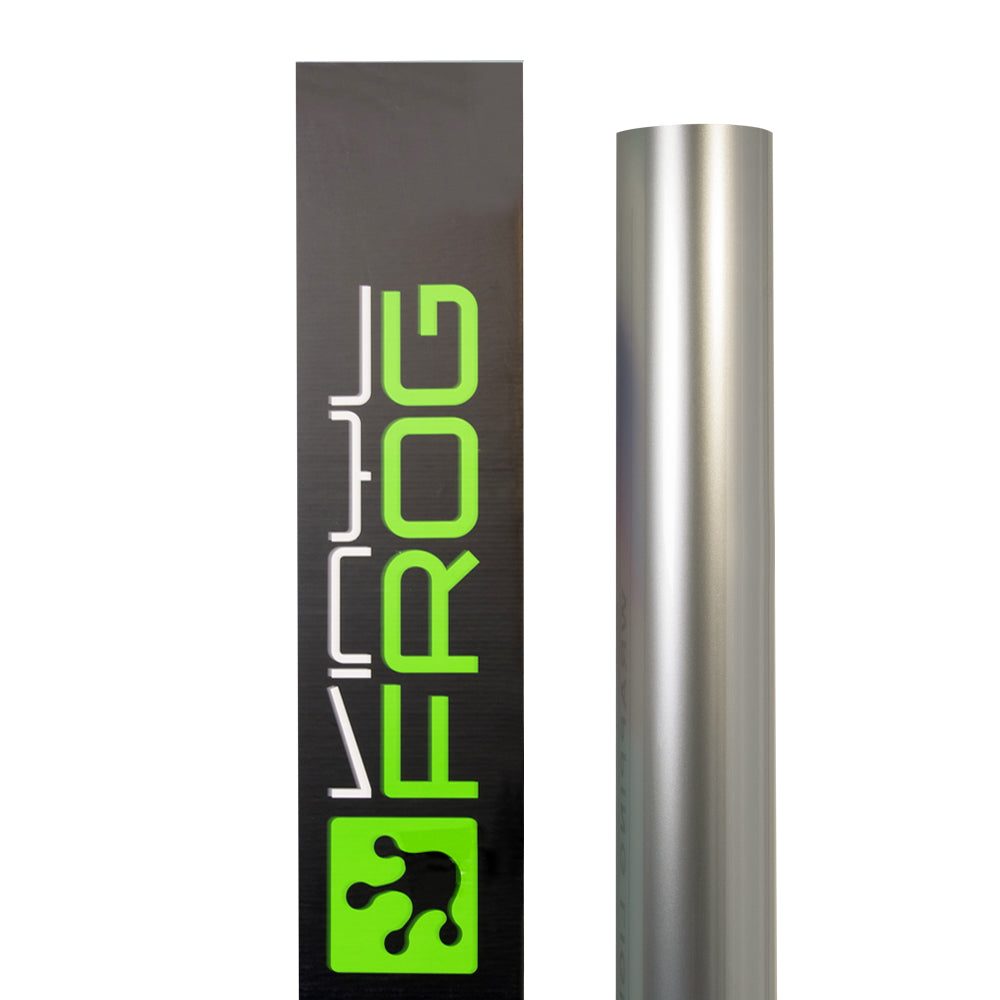 Glossy Metallic Champagne Silver Vinyl Wrap - Image 9