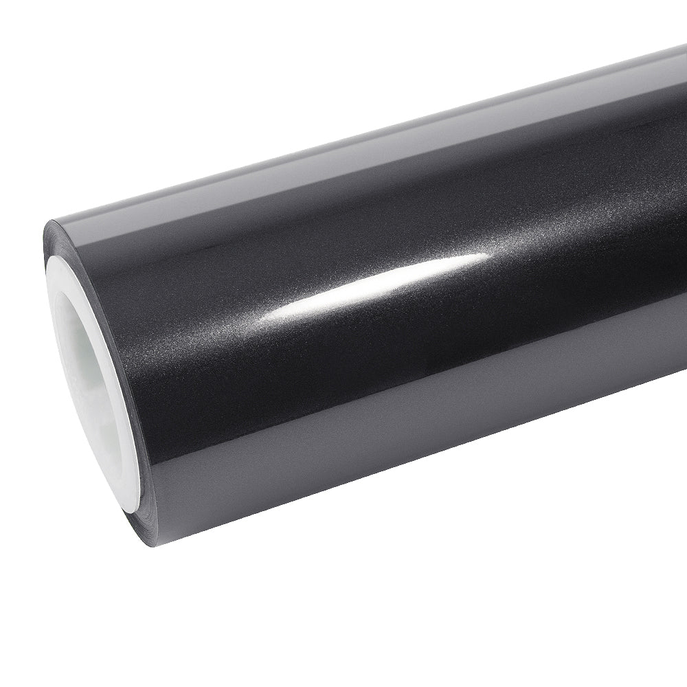 Glossy Metallic Coal Ash Vinyl Wrap