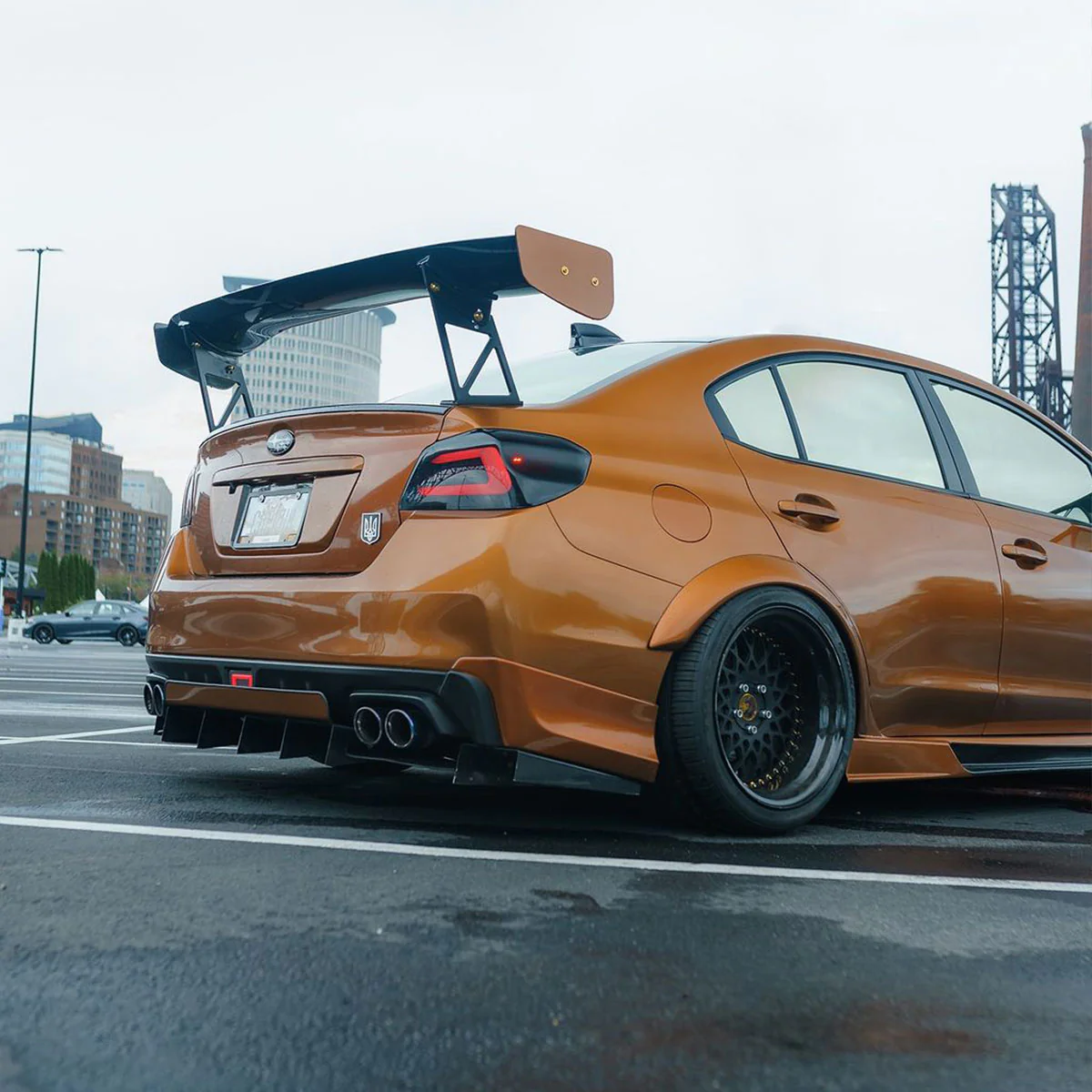 Glossy Metallic Copper Vinyl Wrap - Image 3
