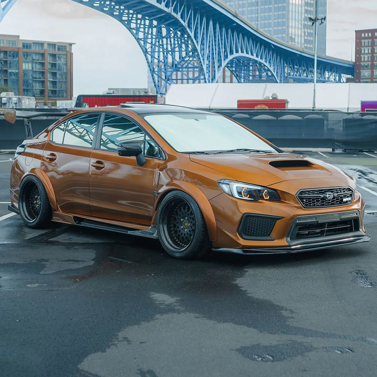 Glossy Metallic Copper Vinyl Wrap - Image 5