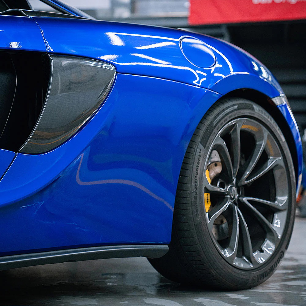 Glossy Metallic Deep Blue Vinyl Wrap - Image 10