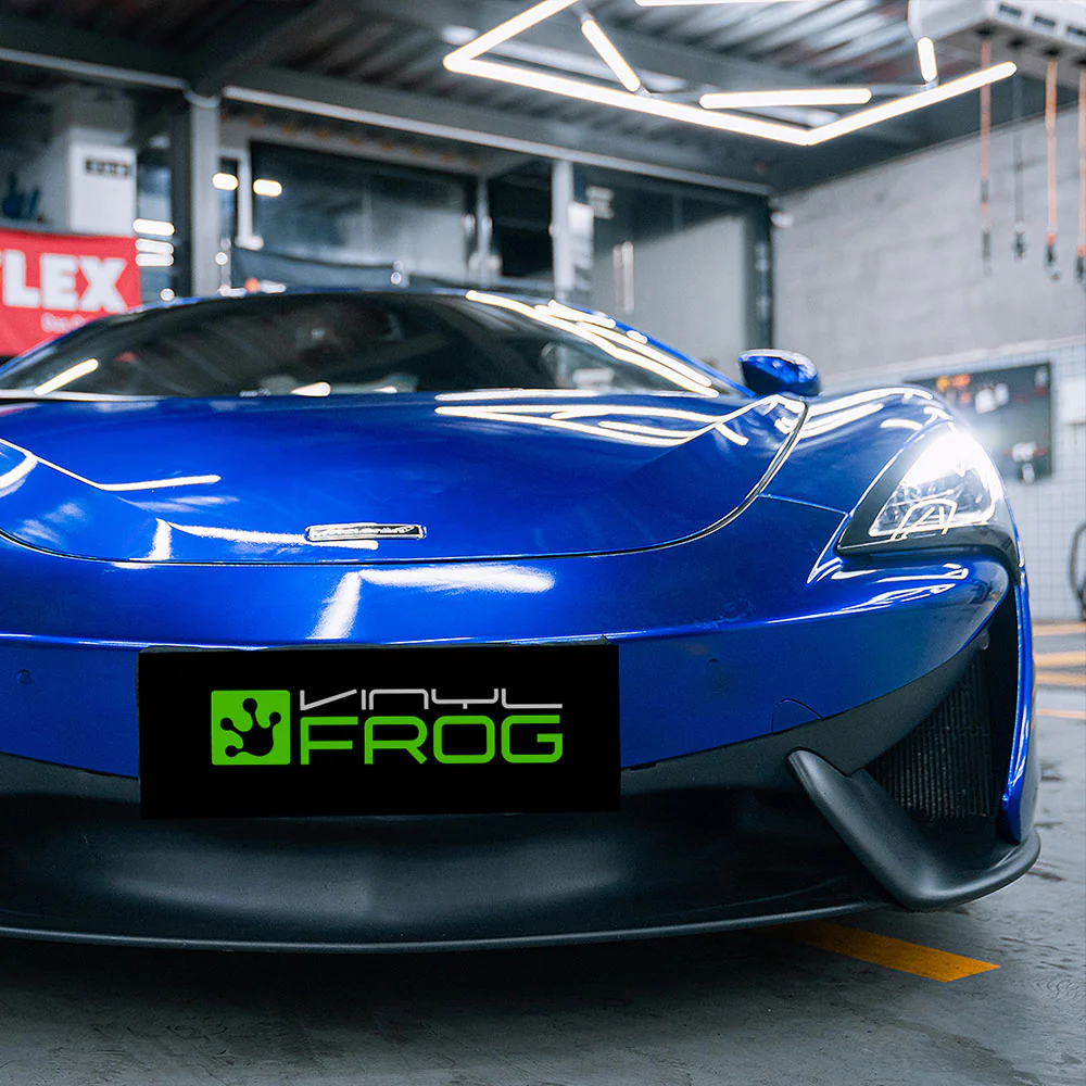 Glossy Metallic Deep Blue Vinyl Wrap - Image 11