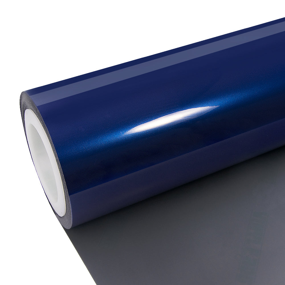 Glossy Metallic Deep Blue Vinyl Wrap - Image 13