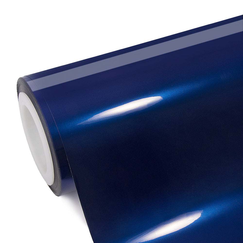 Glossy Metallic Deep Blue Vinyl Wrap - Image 14