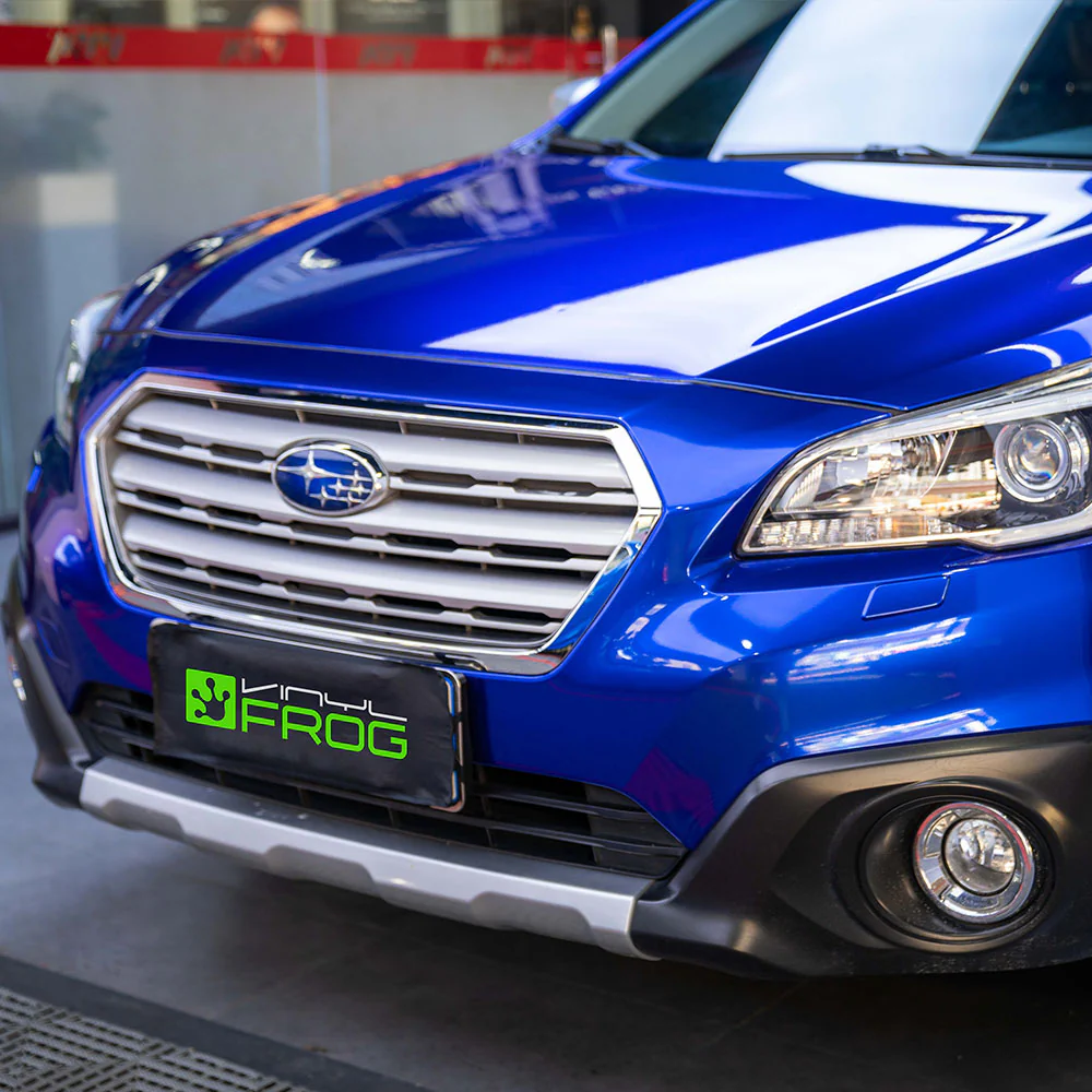 Glossy Metallic Deep Blue Vinyl Wrap - Image 3