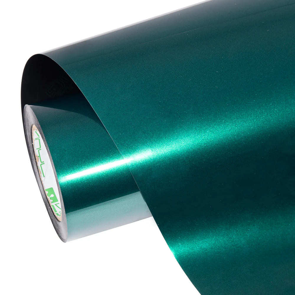 Glossy Metallic Deep Sea Green Vinyl Wrap - Image 13