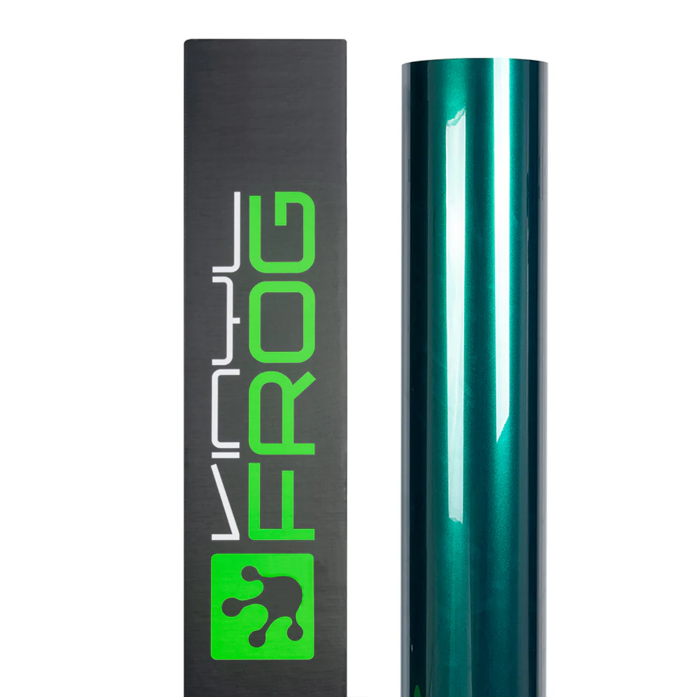 Glossy Metallic Deep Sea Green Vinyl Wrap - Image 17