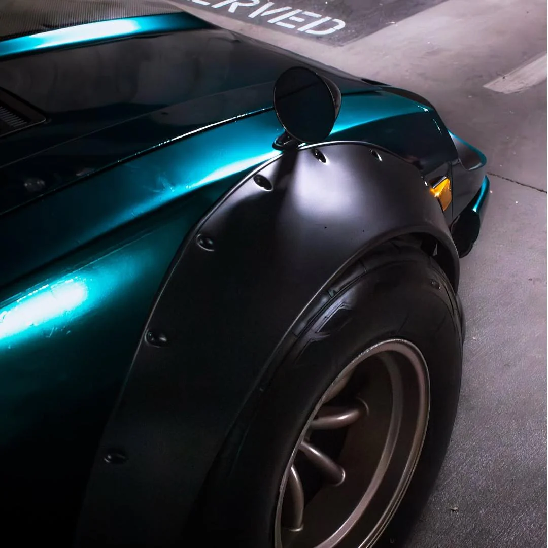 Glossy Metallic Deep Sea Green Vinyl Wrap - Image 7