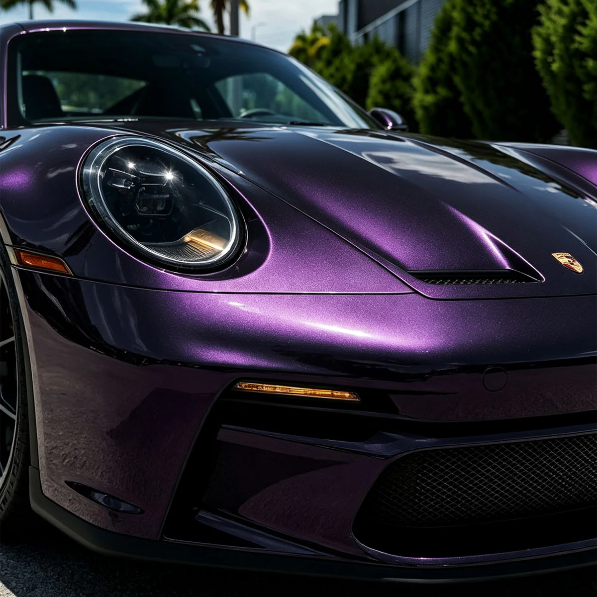 Glossy Metallic Galaxy Purple Color PPF (Wet Application) - Image 4