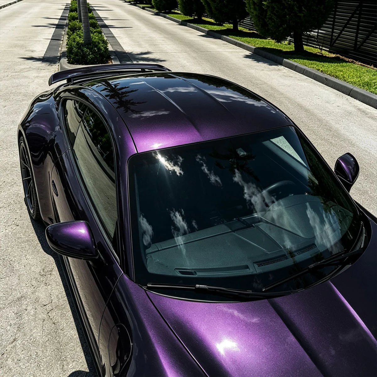 Glossy Metallic Galaxy Purple Color PPF (Wet Application) - Image 5