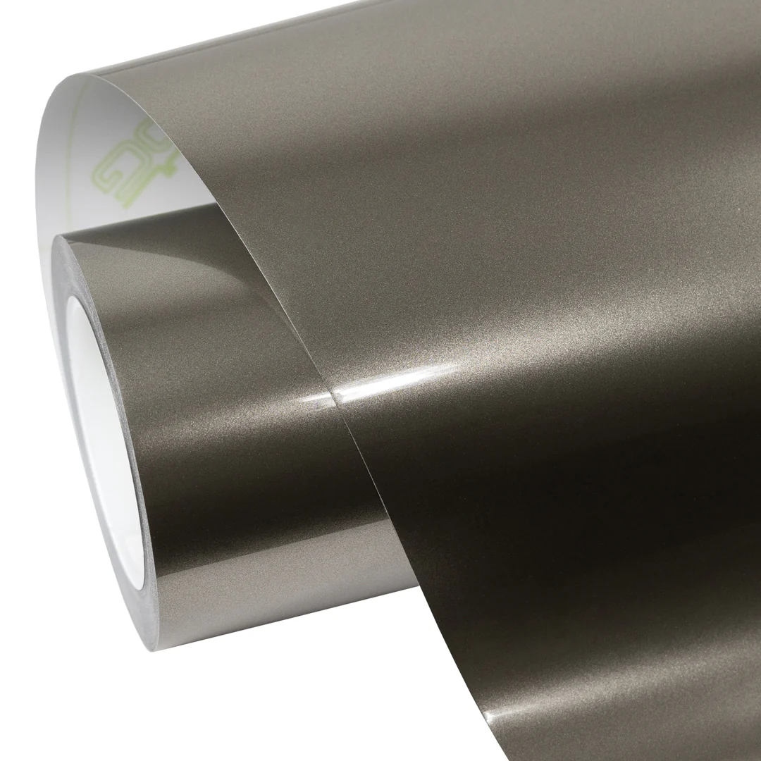 Glossy Metallic Glitter Champagne Vinyl Wrap - Image 8