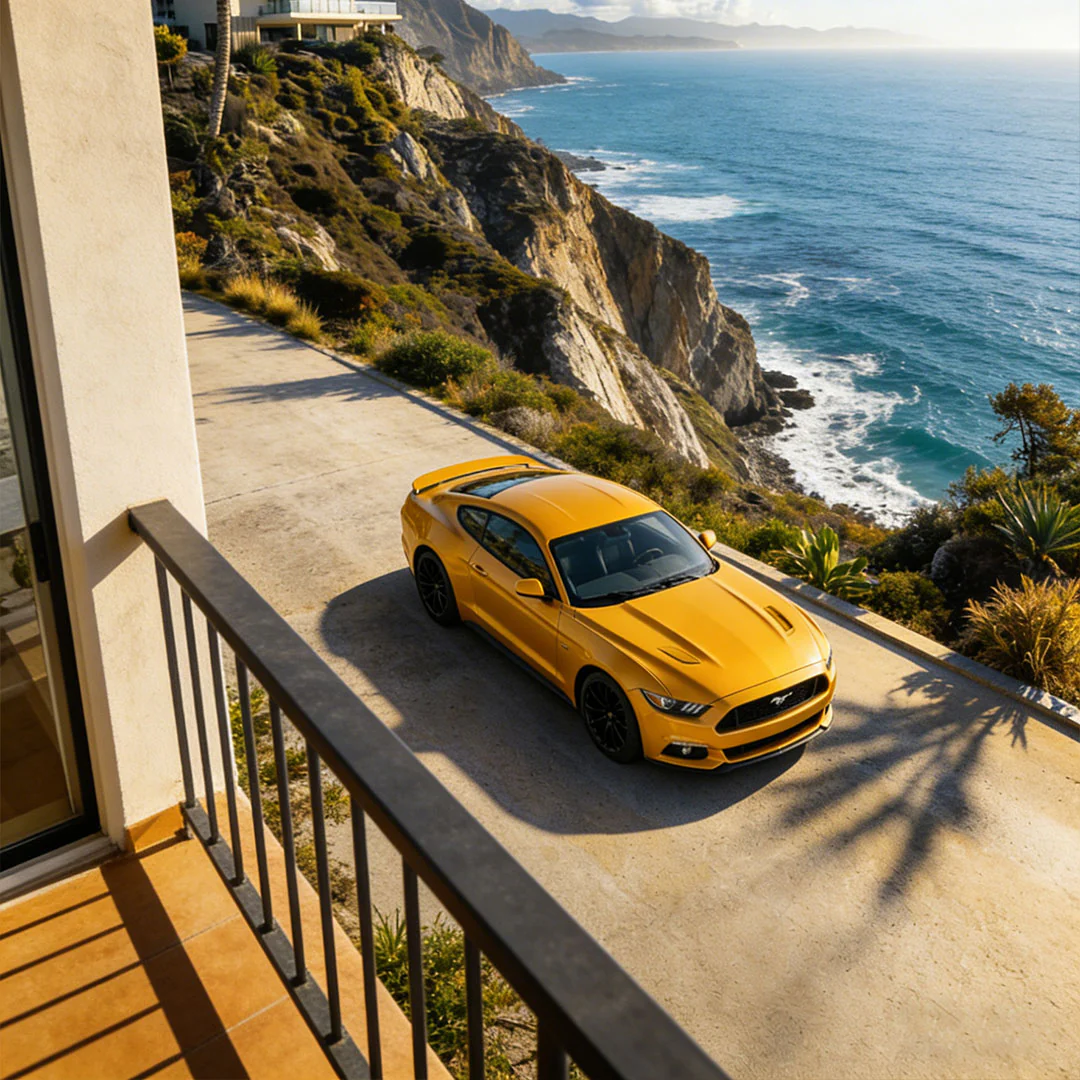 Glossy Metallic Gold Vinyl Wrap - Image 4