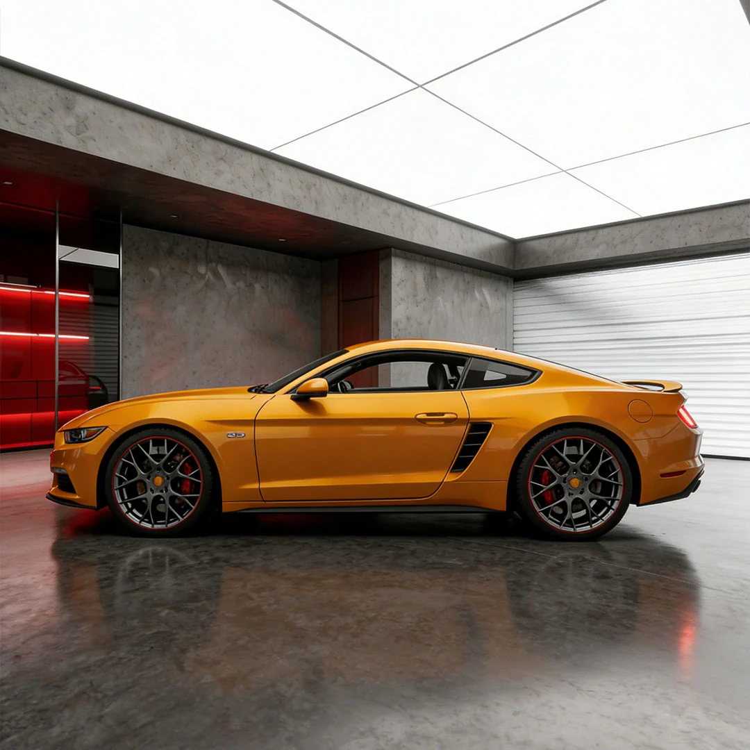 Glossy Metallic Gold Vinyl Wrap - Image 8