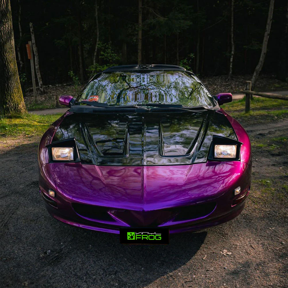 Glossy Metallic Grape Purple Vinyl Wrap - Image 4
