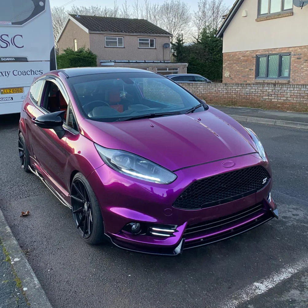 Glossy Metallic Grape Purple Vinyl Wrap - Image 5