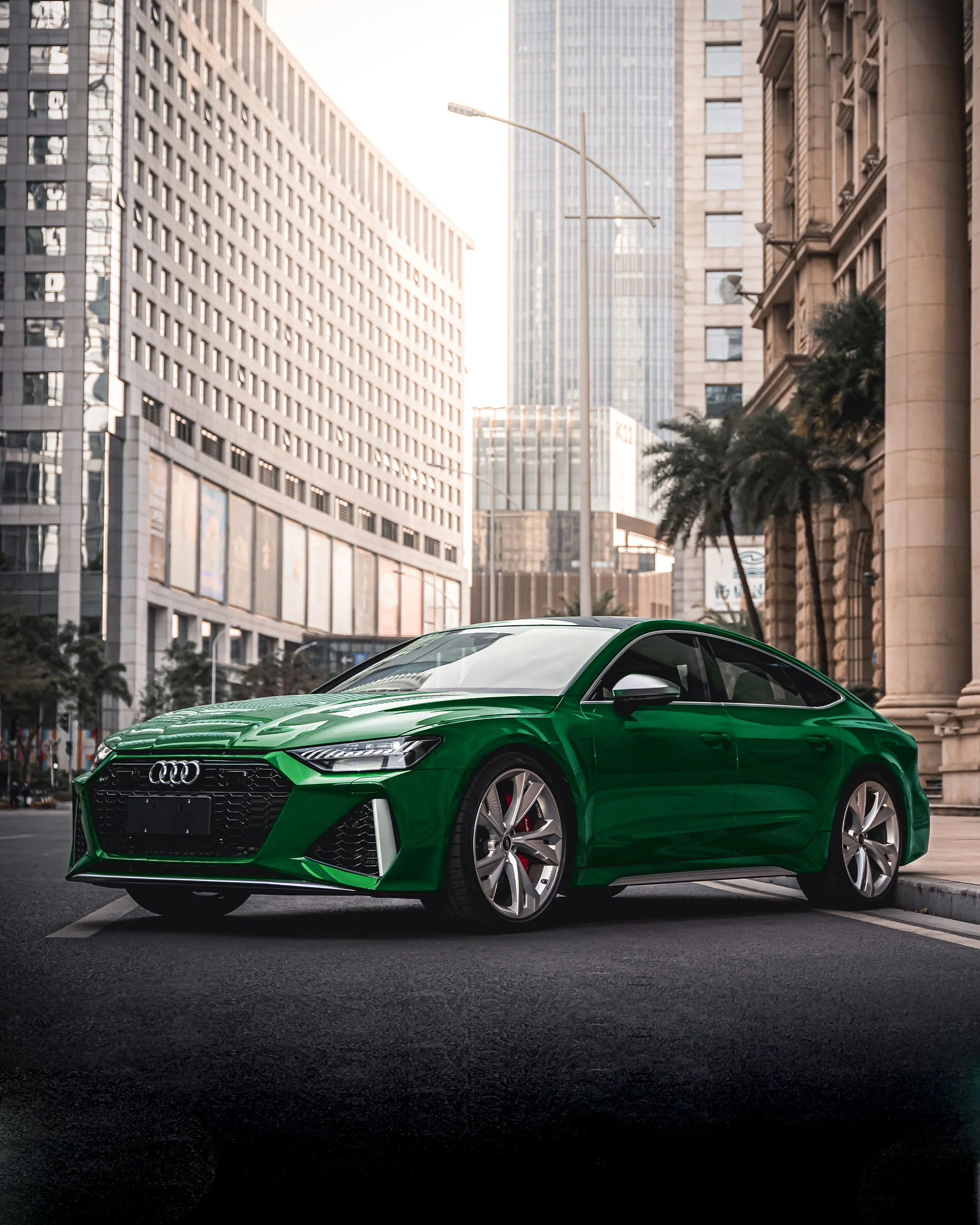 Glossy Metallic Irish Green Color PPF (Paint Protection Film) - Image 2