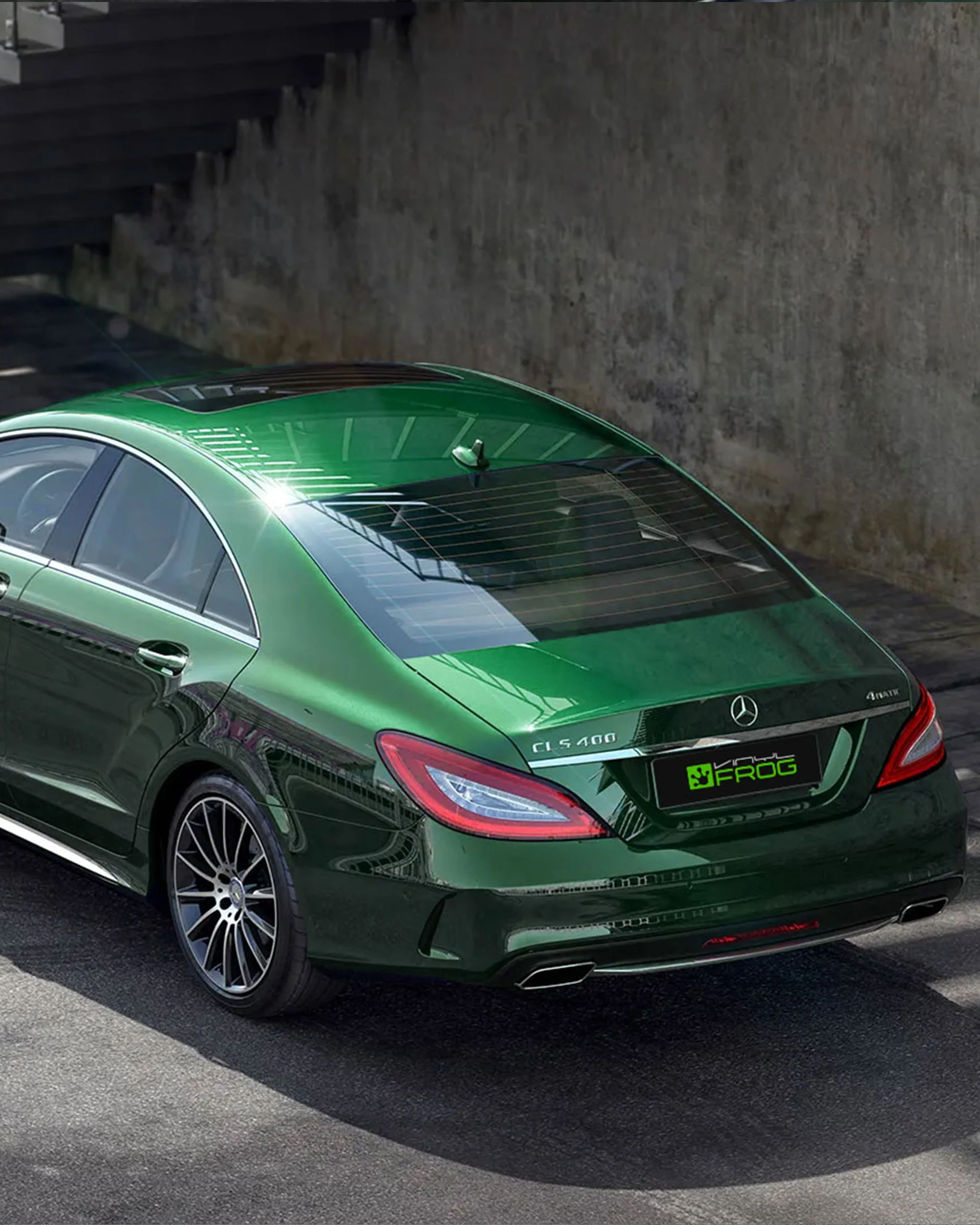 Glossy Metallic Irish Green Color PPF (Paint Protection Film) - Image 6