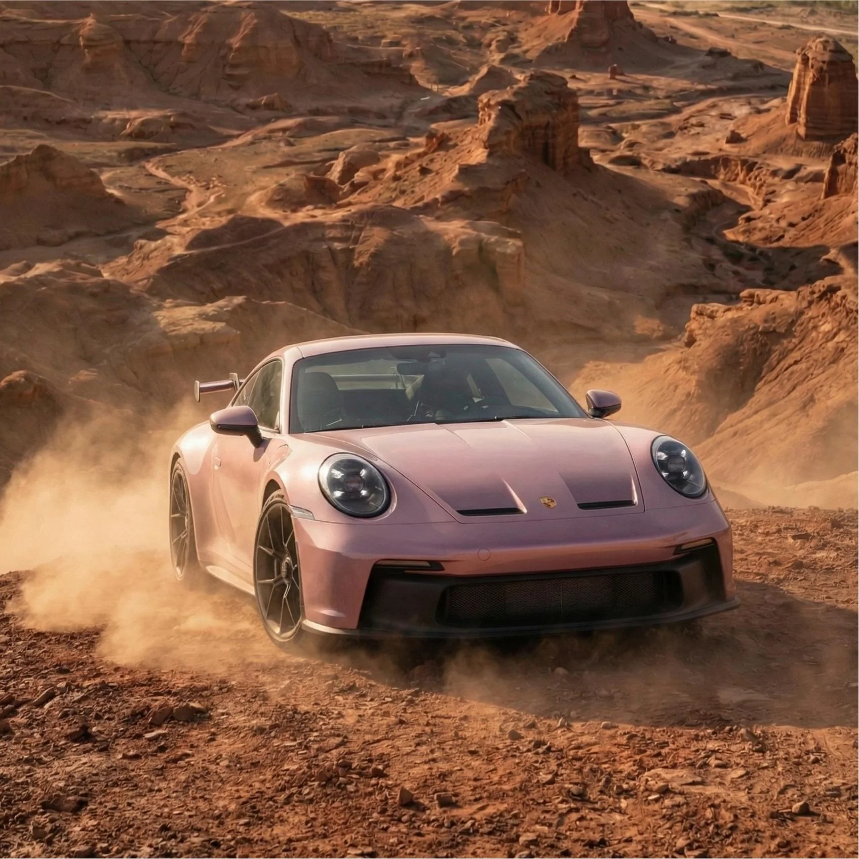 Glossy Metallic Light Pink Pearl Vinyl Wrap - Image 3