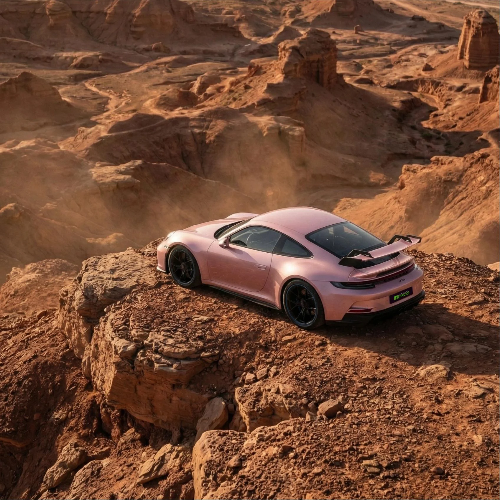 Glossy Metallic Light Pink Pearl Vinyl Wrap - Image 5