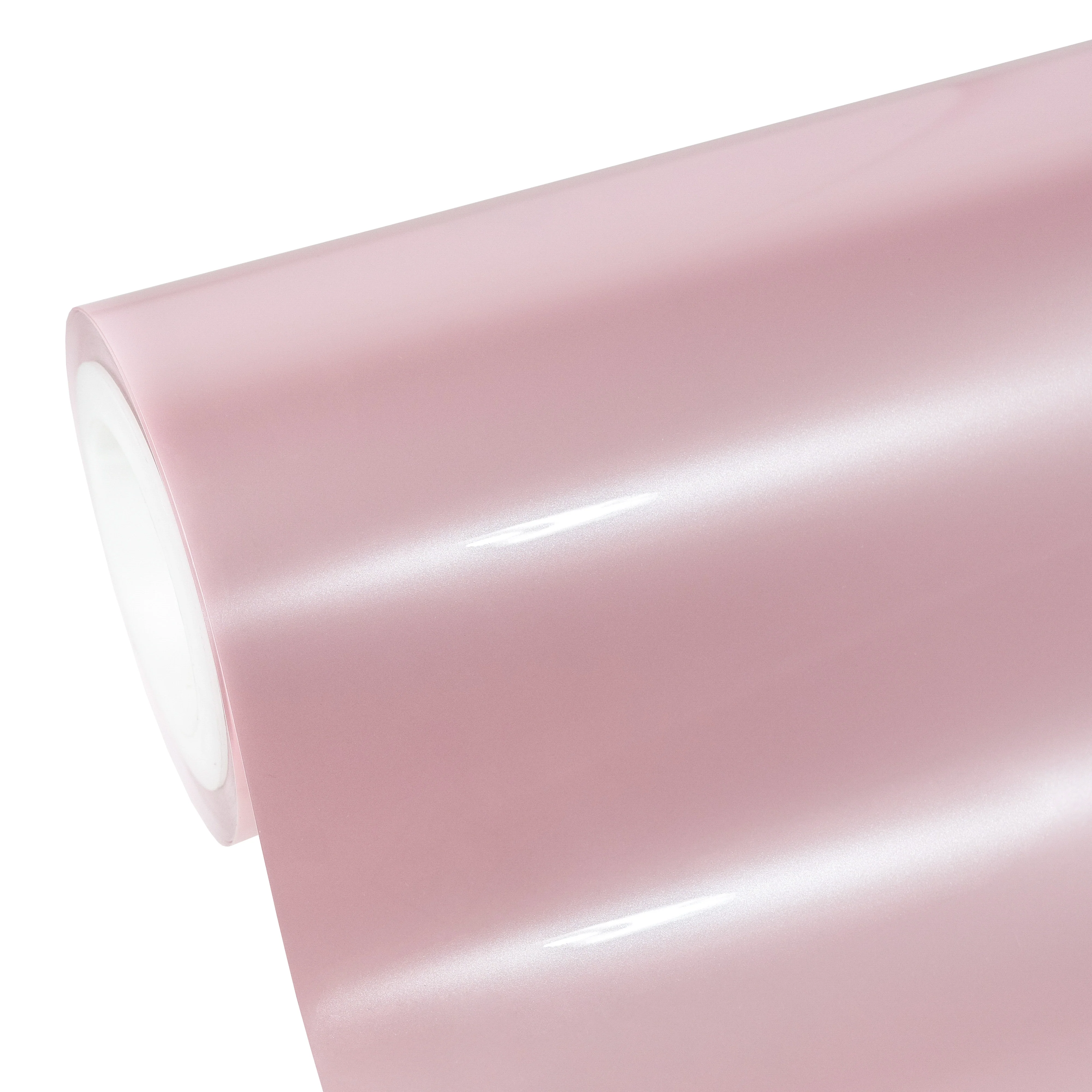 Glossy Metallic Light Pink Pearl Vinyl Wrap - Image 7