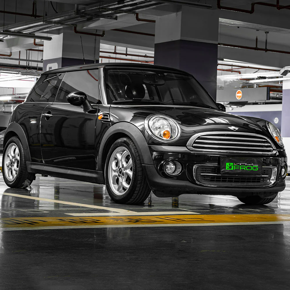 Glossy Metallic Metal Black Vinyl Wrap - Image 4