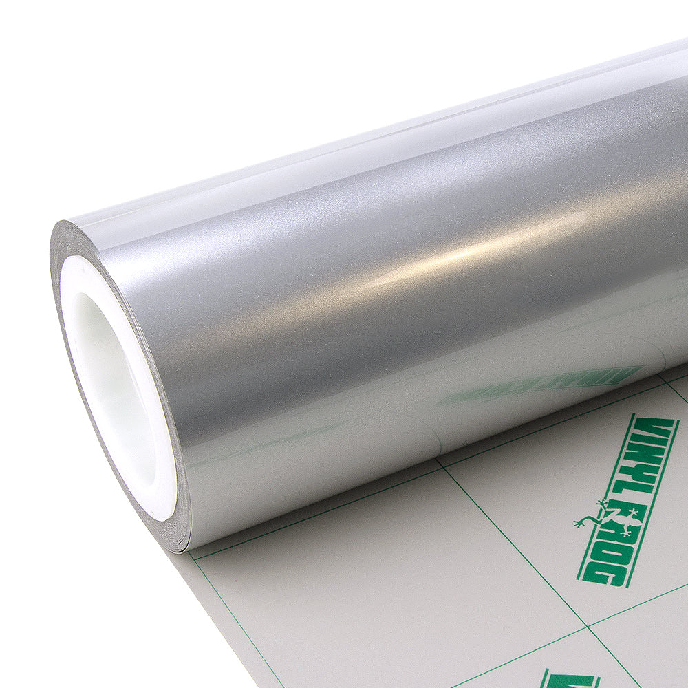 Glossy Metallic Metal Silver Vinyl Wrap - Image 6