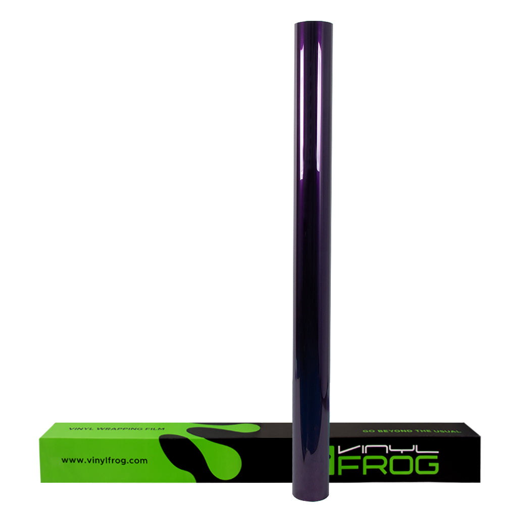 Glossy Metallic Midnight Purple Vinyl Wrap - Image 12