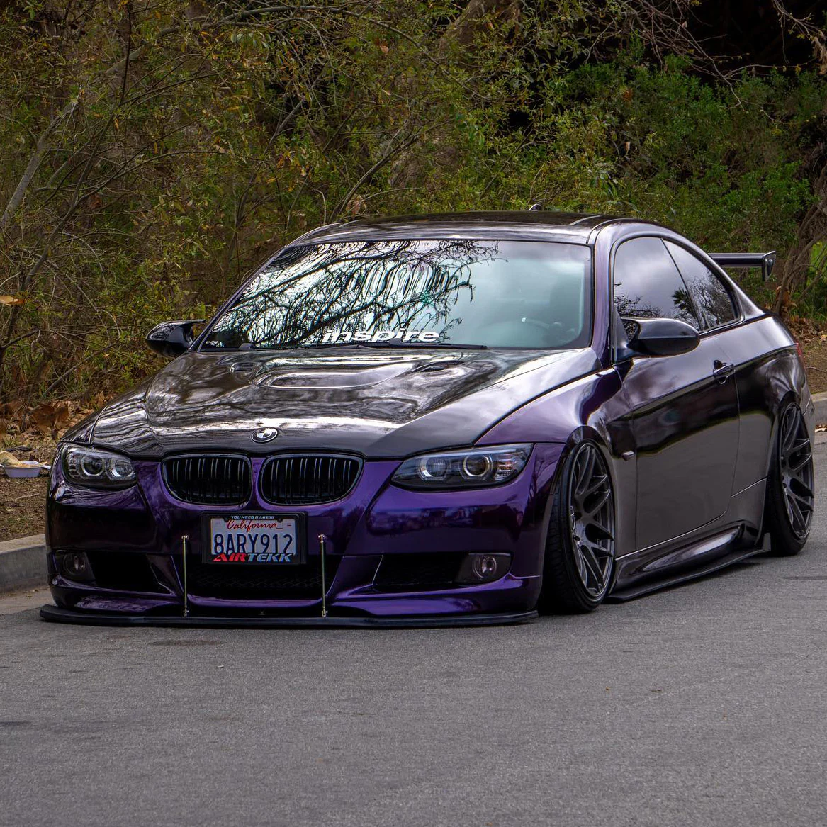 Glossy Metallic Midnight Purple Vinyl Wrap - Image 5