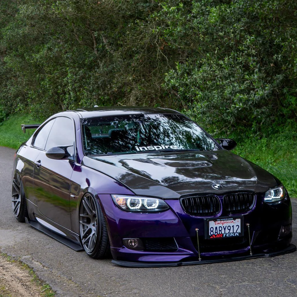 Glossy Metallic Midnight Purple Vinyl Wrap - Image 6