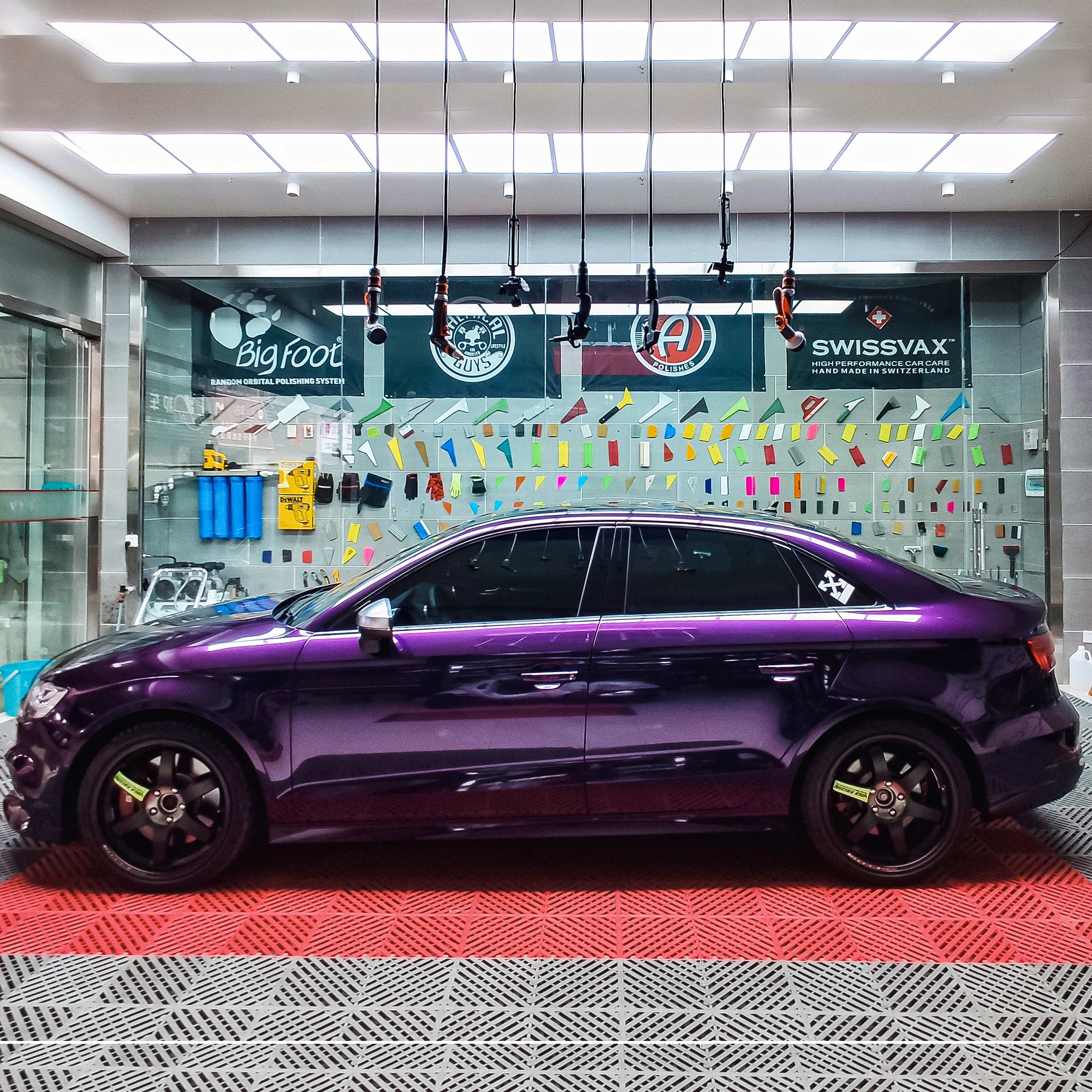 Glossy Metallic Midnight Purple Vinyl Wrap - Image 8