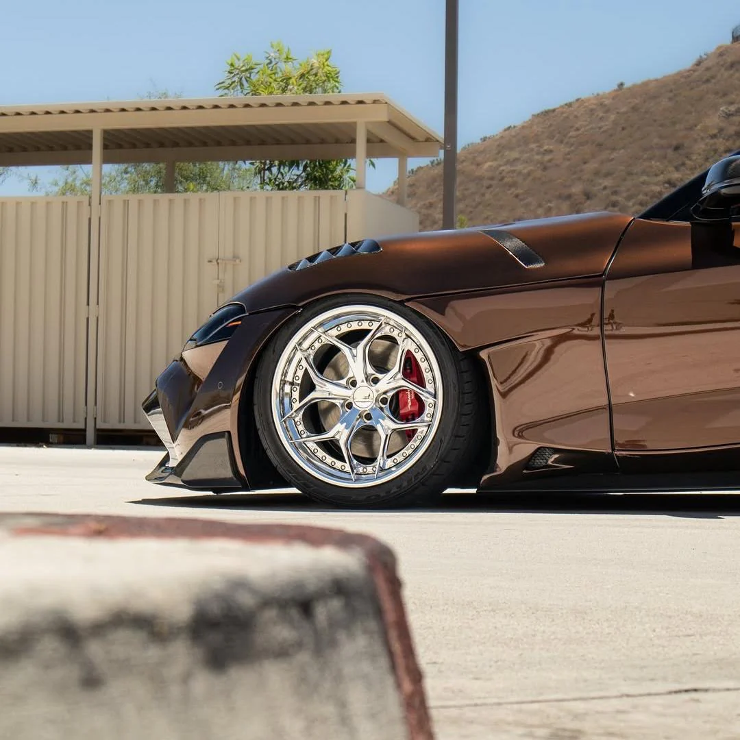Glossy Metallic Mocha Brown Vinyl Wrap - Image 10